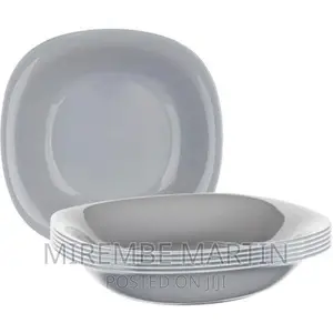 6 Pieces of Luminarc Square Plain Bowl Soup Plates