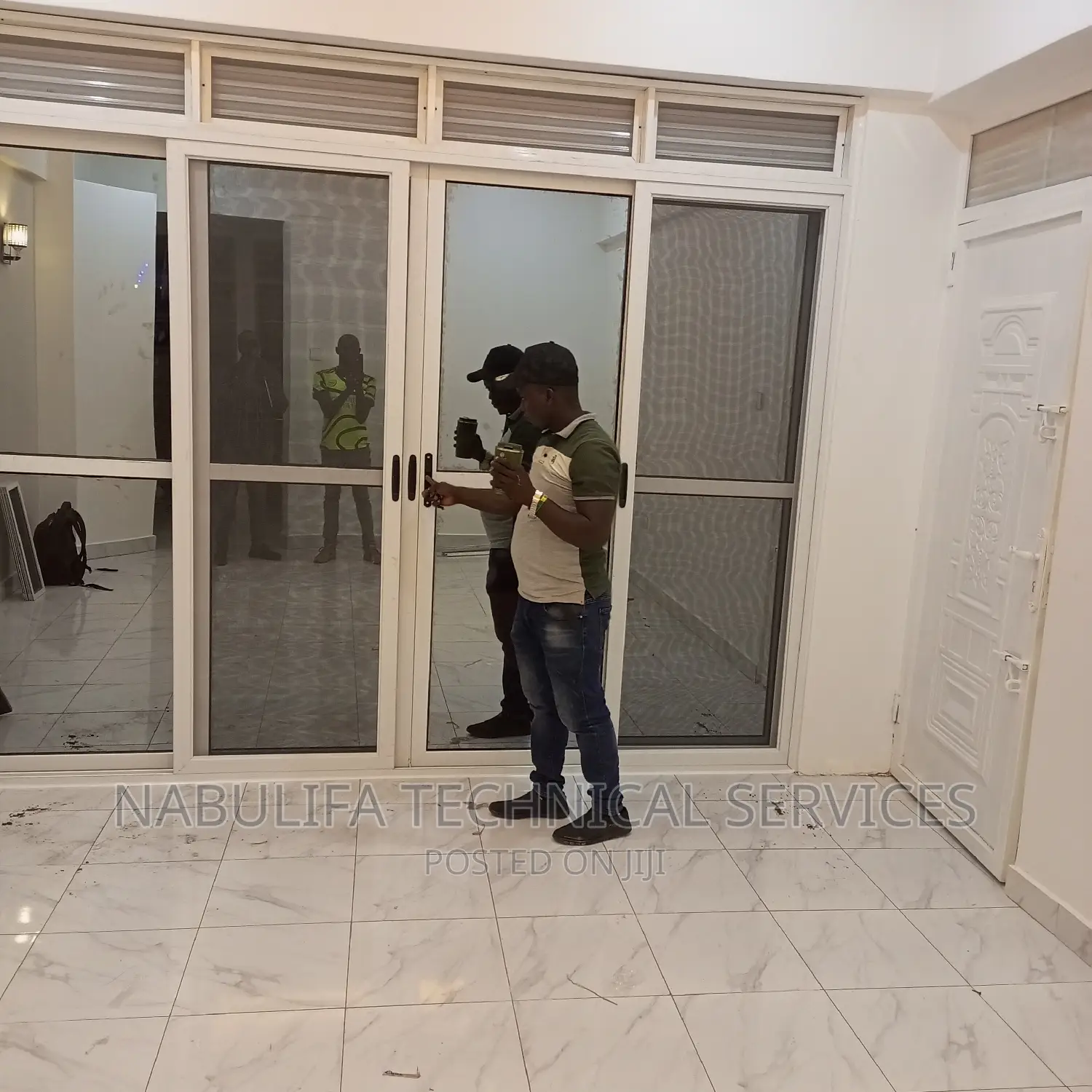 White Aluminum Sliding Doors