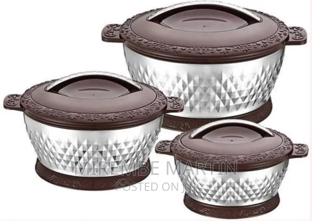 3pcs Insulated Hot Pot Dishes Food Warmer Casseroles