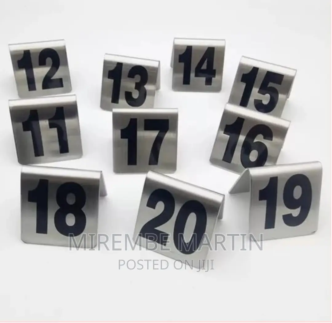 11-20 Stainless Steel Table Number for Restaurant Hotel Bar
