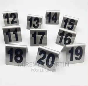 11-20 Stainless Steel Table Number for Restaurant Hotel Bar