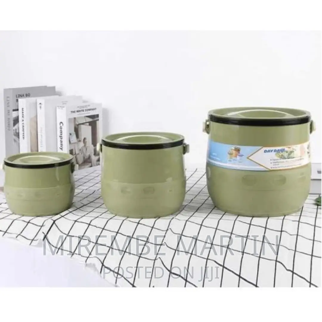 Daydays 3 Pc Insulated Lunch Box Food Warmer Jar Storage