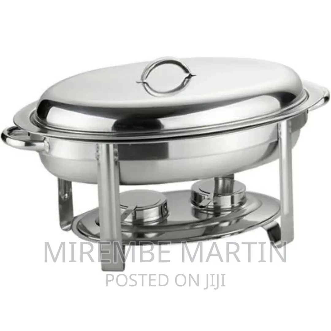 Oval Roll Top Chafing Dish Buffet Chafer Steam Food Warmer in Central
