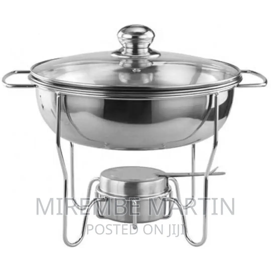 6L Stainless Steel Small Round Chafing Dish Food Warmer