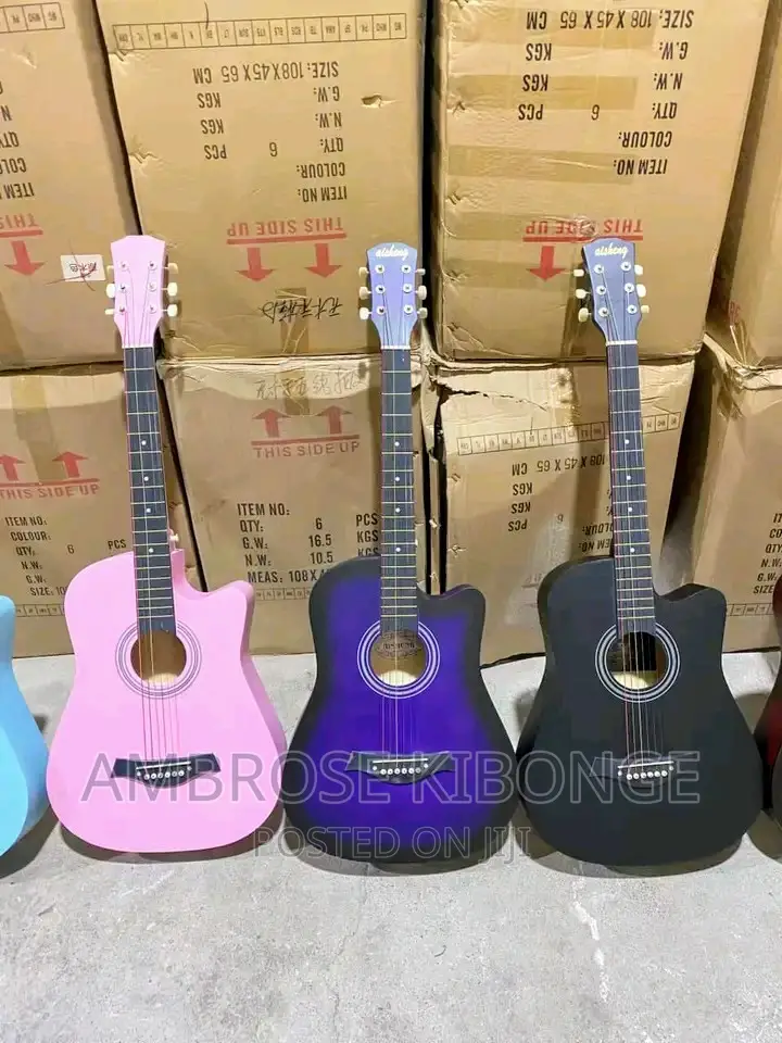 High Quality Multicolored Portable Acoustic Guitar Brands