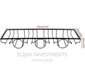 3bottle Wall Mounted Wine Bottle Glass Rack