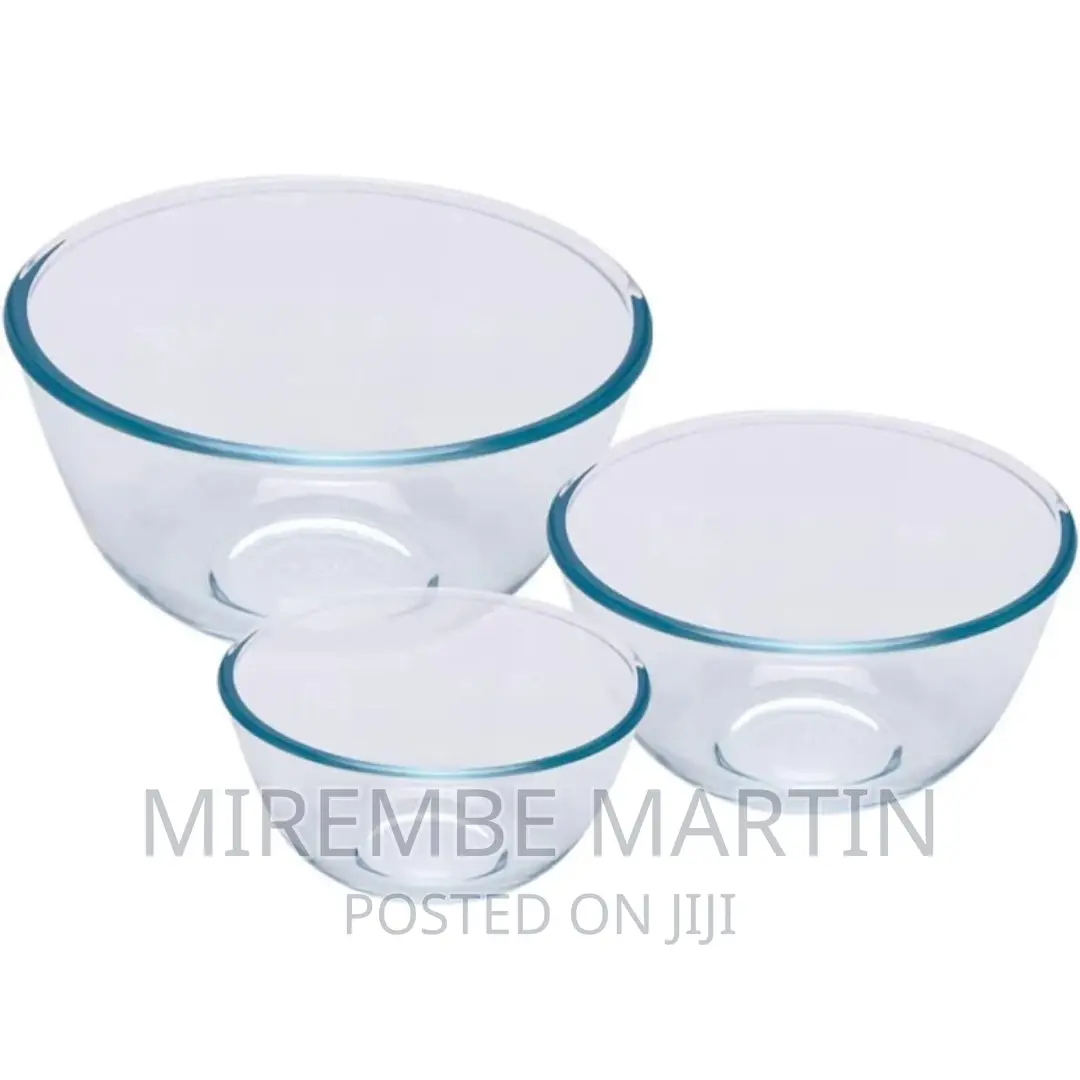 Pyrex Classic Baking Mixing Bowl Glass Set,