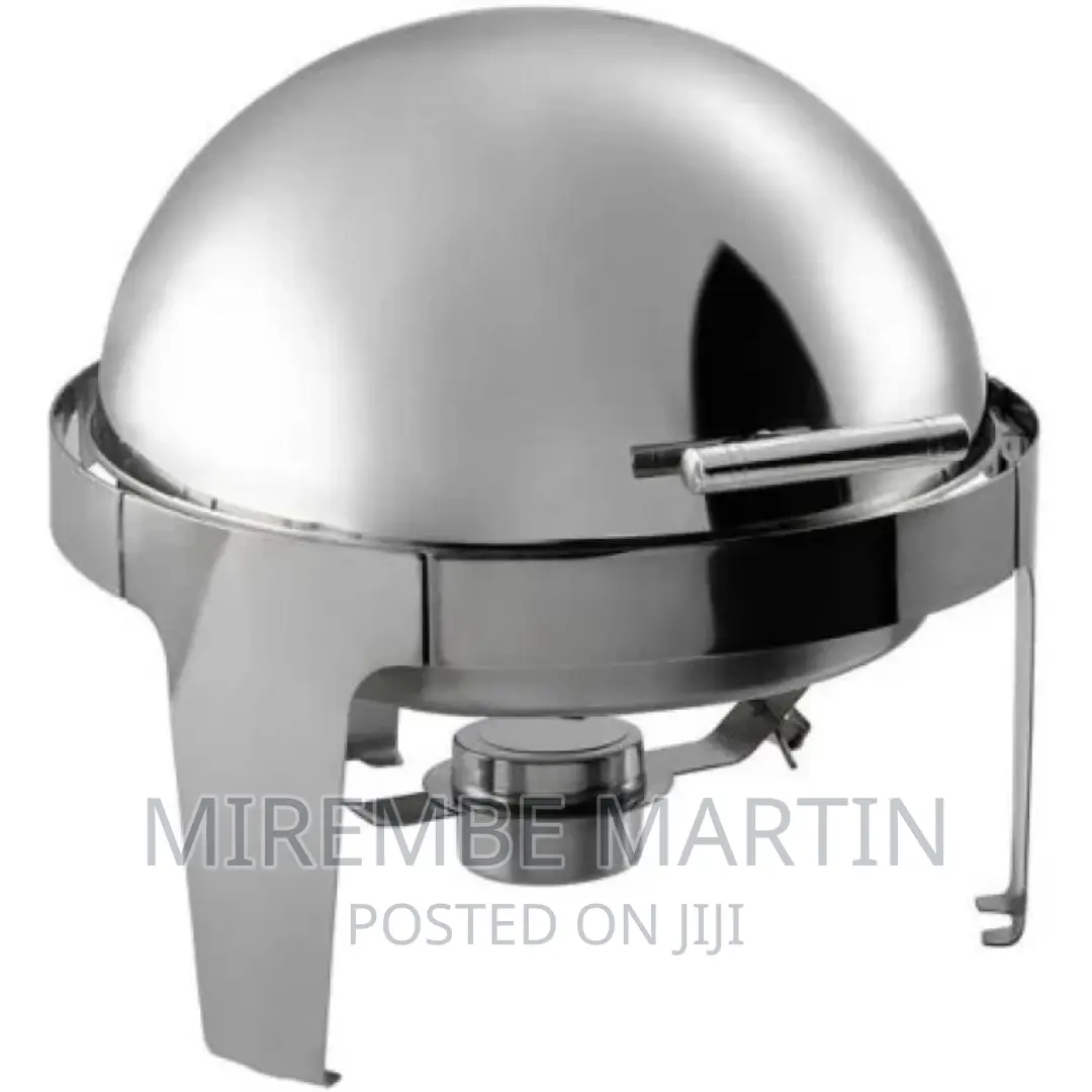 6.5L Stainless Steel Round Chafing Dish Roll Top Food Warmer