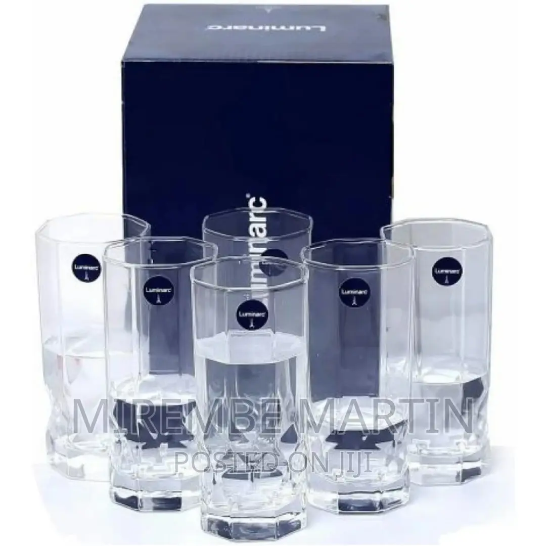 6 Pieces of Architectural Design Juice Glasses