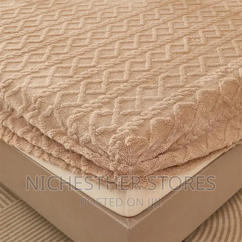 Plan Cream Velvet Bed Cover Set in Central Division Home Accessories