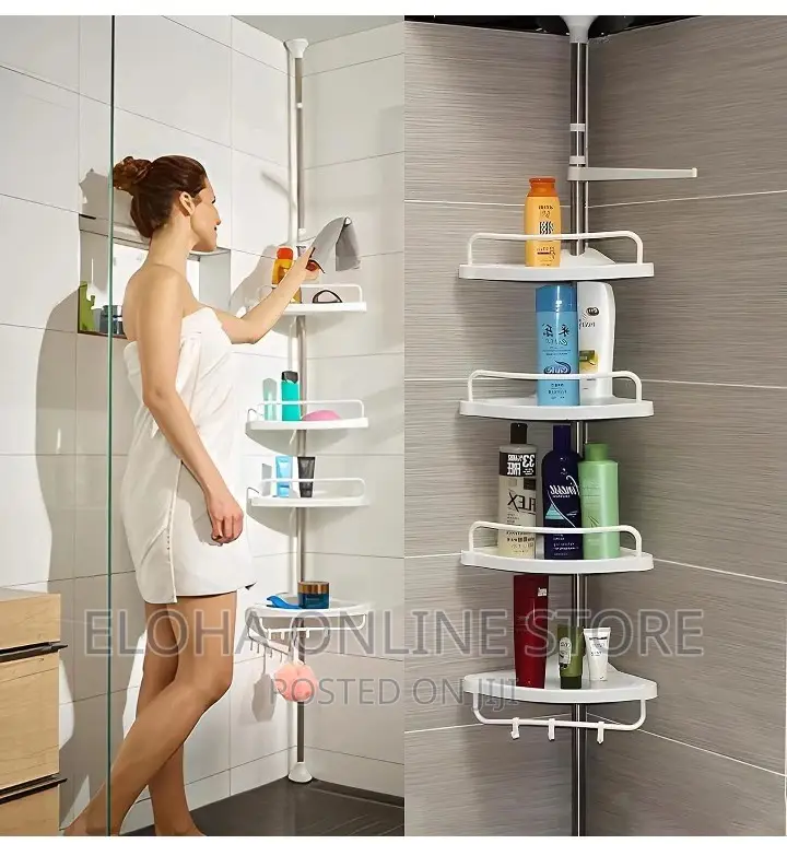 4 Tier Bathroom Corner Shelf Organizer