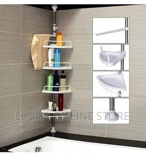 4 Tier Bathroom Corner Shelf Organizer