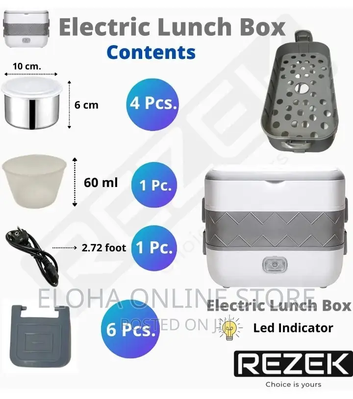Electric Cooking Lunch Box 2 Layers 2 Litres