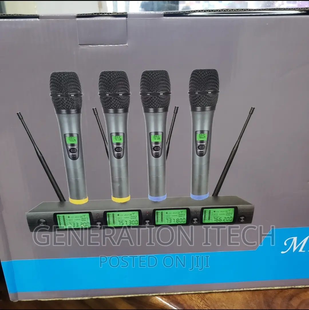 Pro Max Wireless Vocal Microphone -Pro 4400 With Four Mics