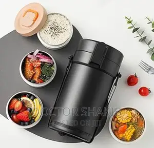 2.3L Stainless Steel Lunch Box With Insulated Bag
