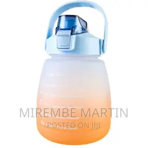 Time Marked Fitness Jug Outdoor Frosted Sports Water Bottle