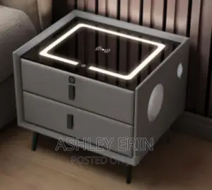 Photo - Smart Bedside Table With Table With Wireless Charger.