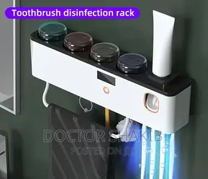 Wall Mounted Toothbrush Organizer With Cups