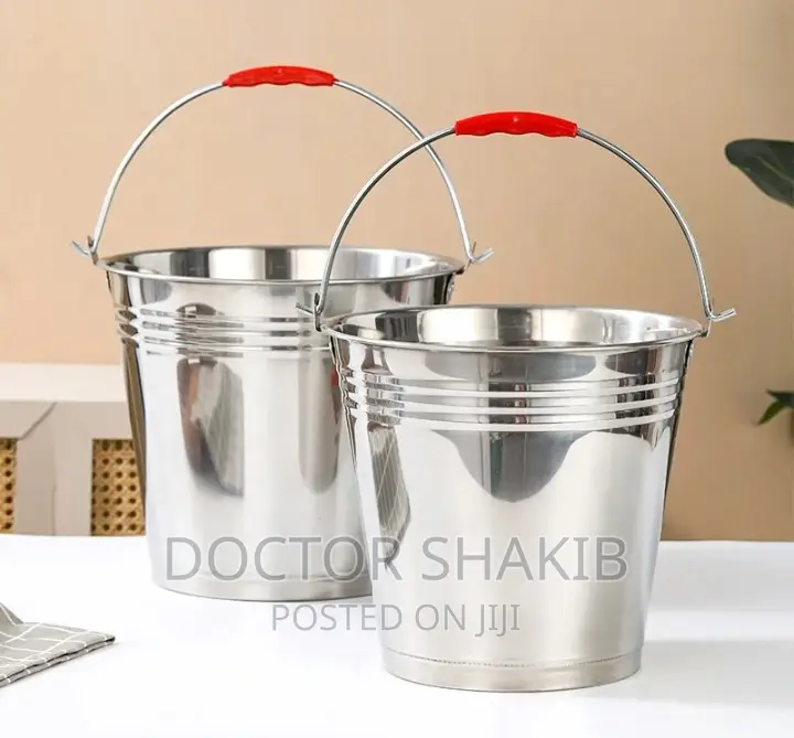 10L 304 Stainless Steel Heavy Duty Water, Milk Diary Pail