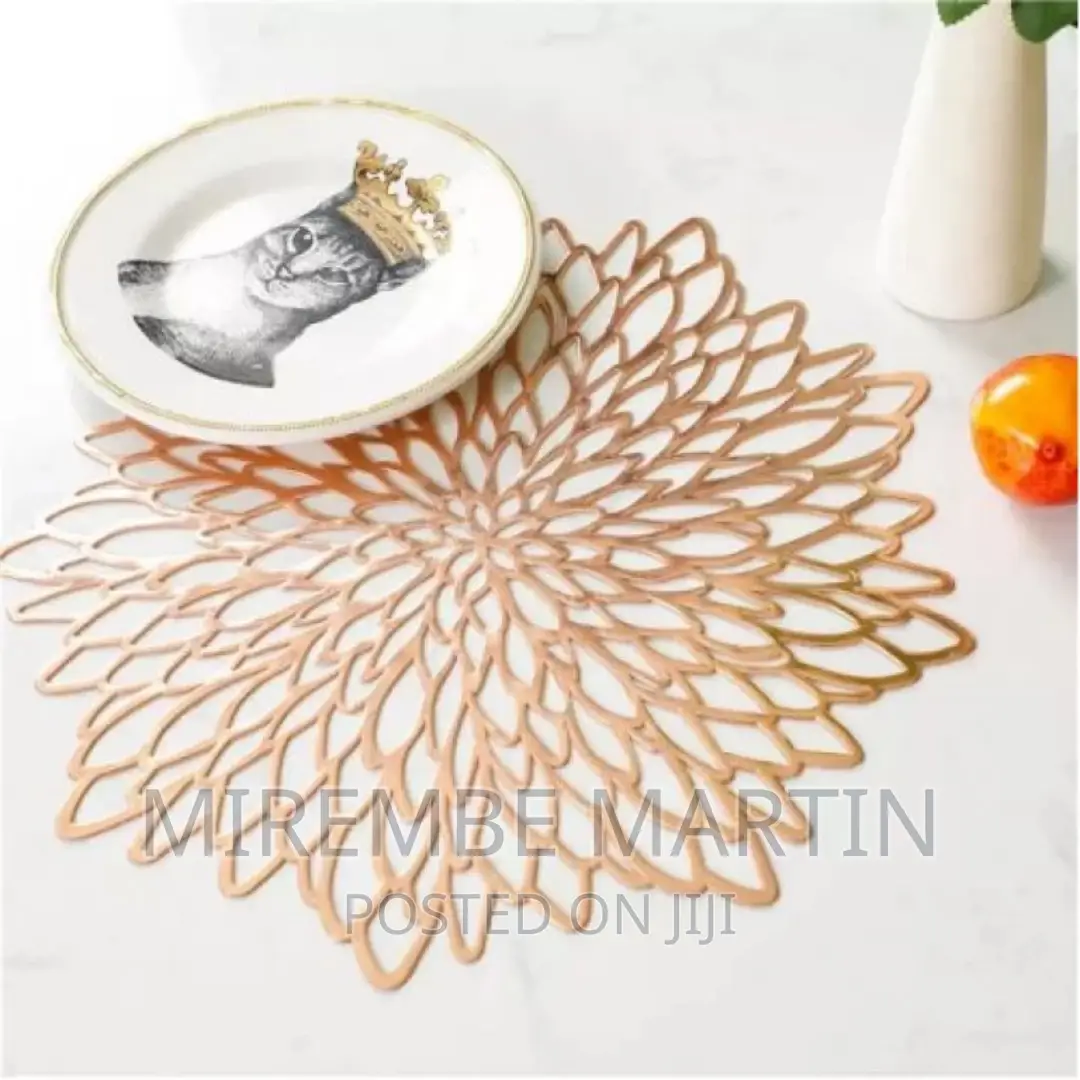 6PC Placematsflower Place Mats Dining Hollowed Table Mats