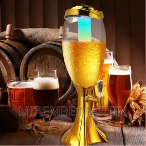 Beer Tower Drink Beverage Dispenser Plastic With Ice Tube