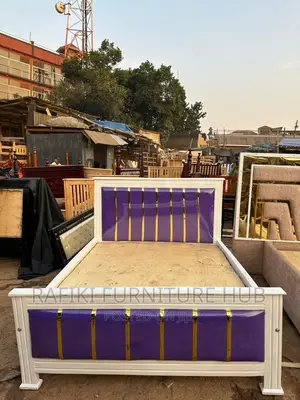 Leather Bed / Furniture / 5by6 Bed / Wooden Bed / Bed