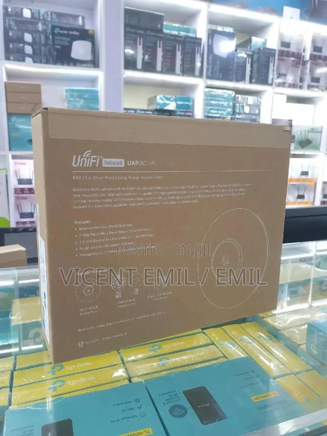 Unifi UAP-AC LR Dual-Radio Long Range Accesspoint UAP-AC-LR