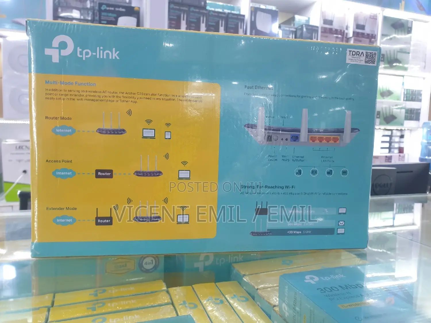 Tp-Link AC750 Wireless Router Dual Band ARCHER C20