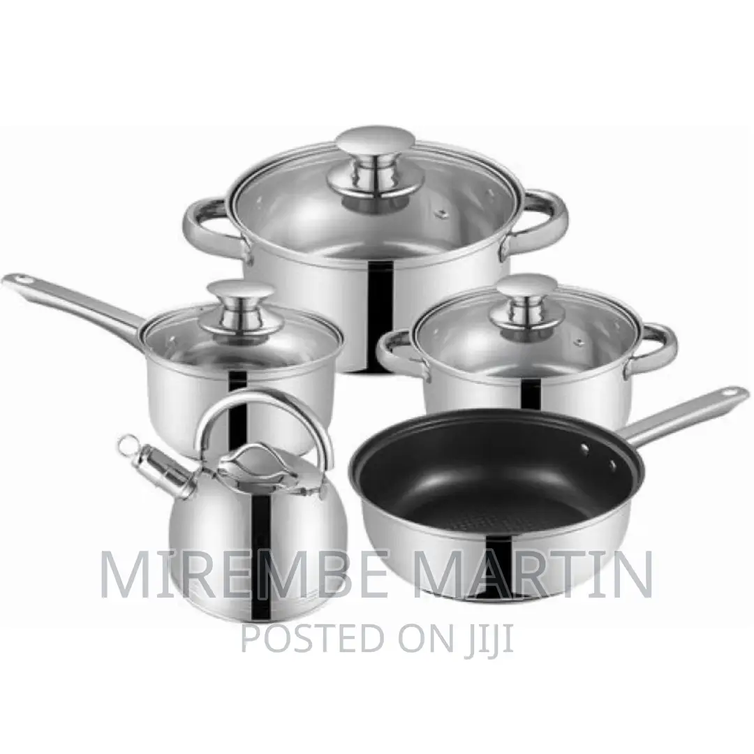 Saucepans Cookware Pots With Kettle and Frying Pan -