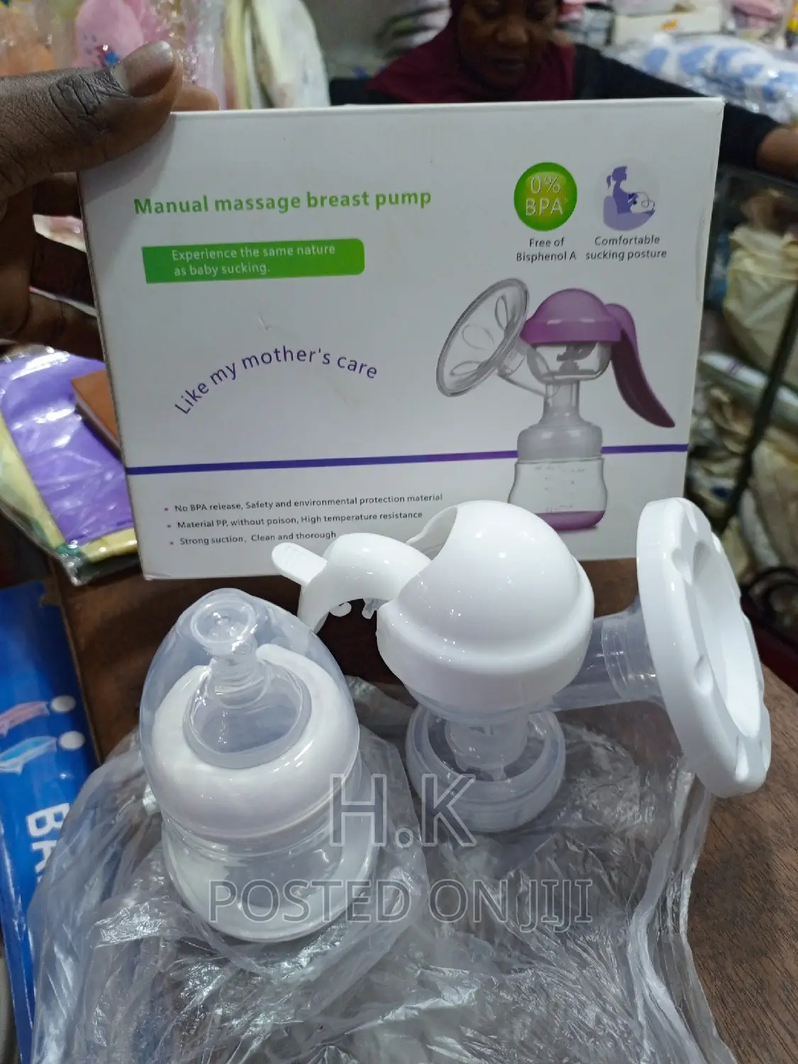 Baby Mommy Manual Massage Breast Pump Milk- 150ml Capacit