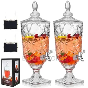 Glass Juice and Water Dispenser