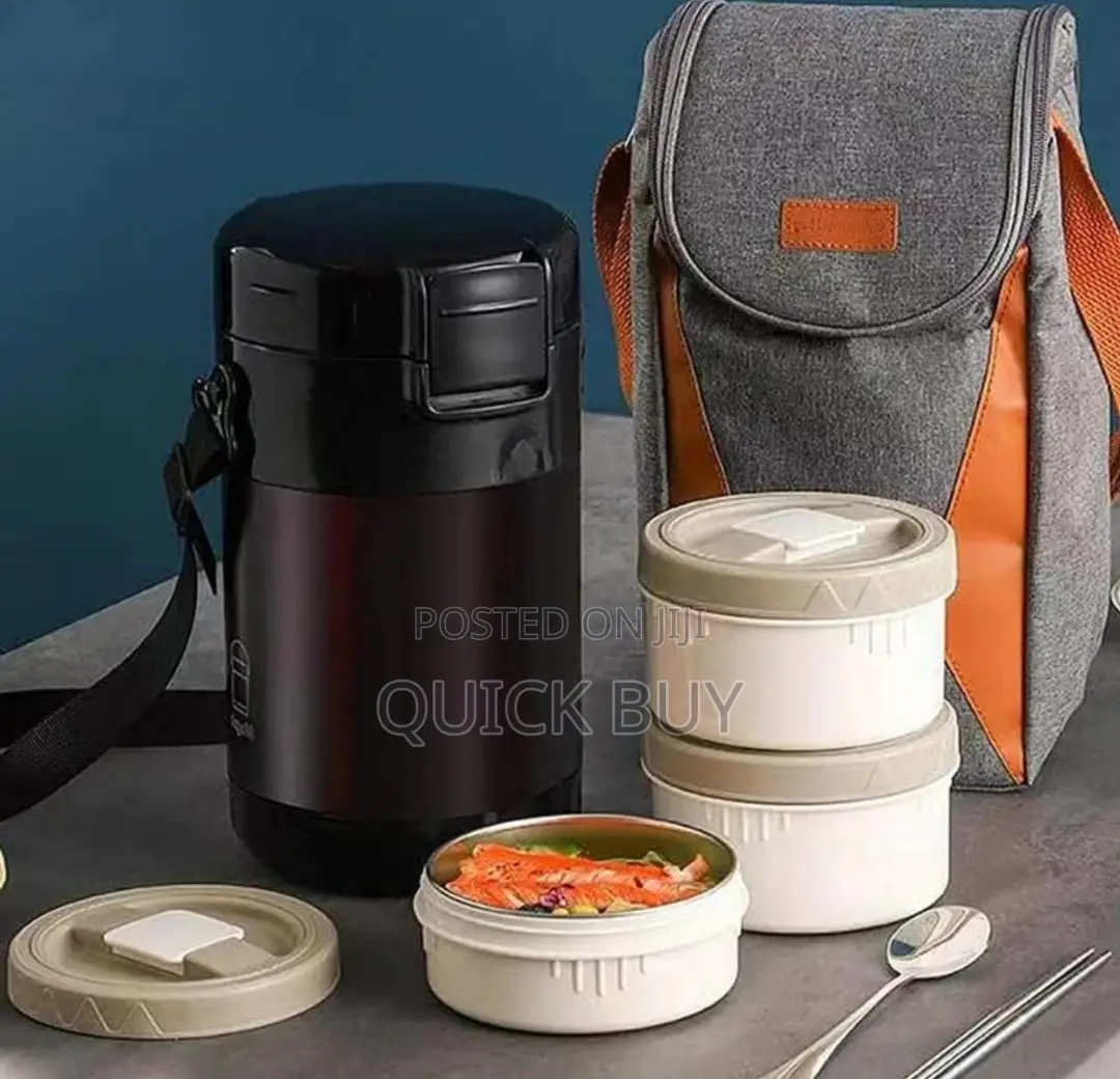 2.3litrs Stainless Steel Lunch Box With Insulated Lunch Bag