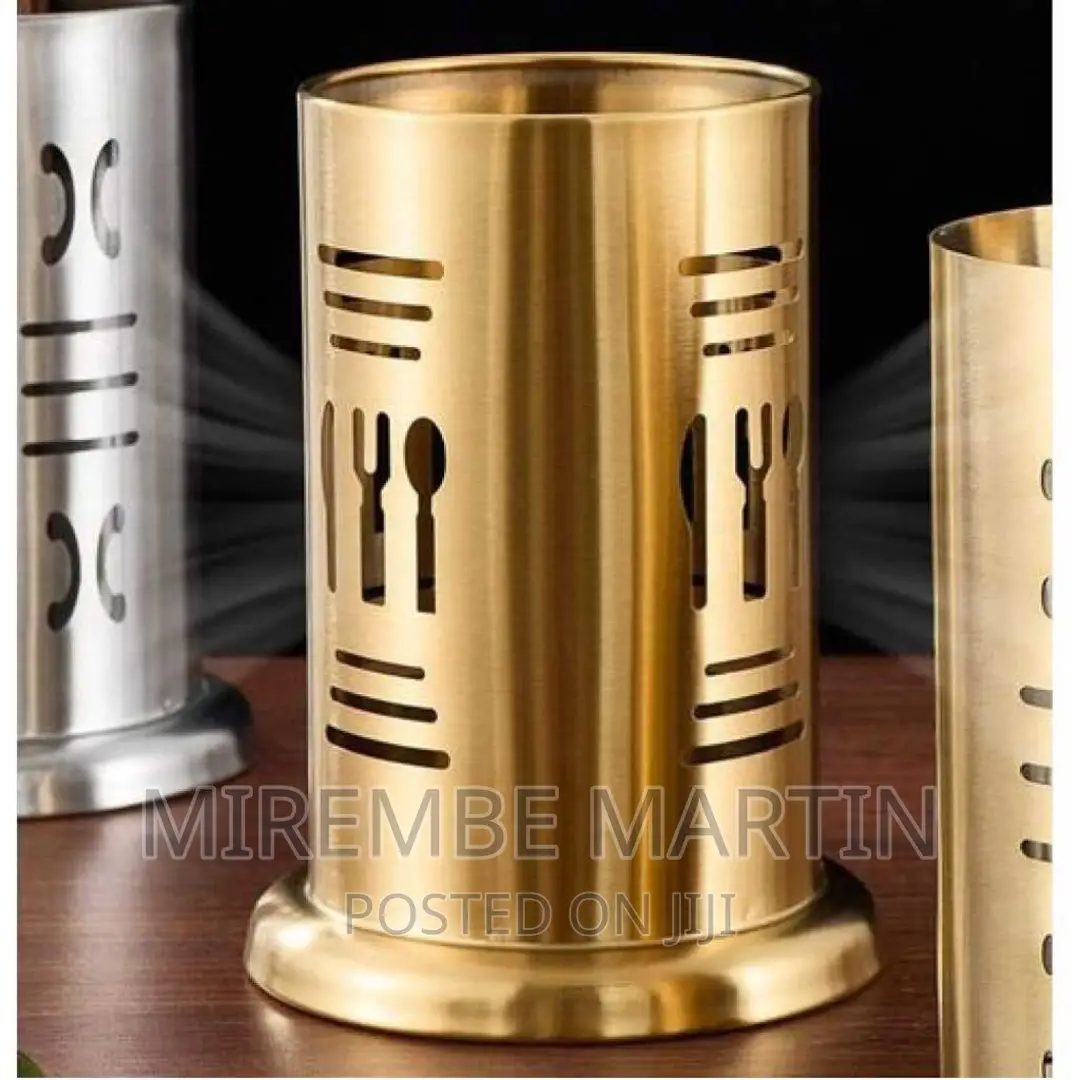 New Style Stainless Steel Golden Cutlery Holder