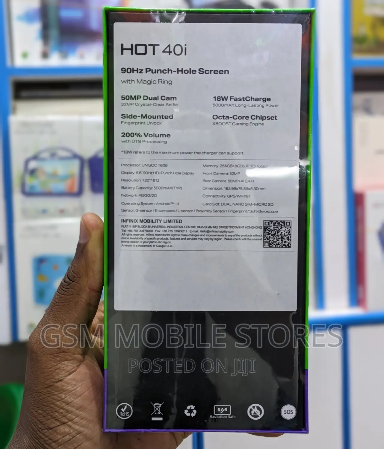 New Infinix Hot 40i 128 GB Green