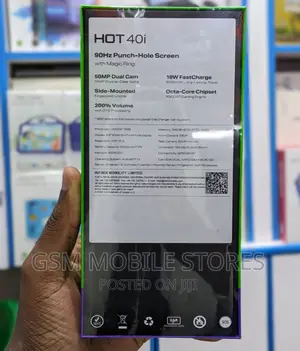 New Infinix Hot 40i 128 GB Green