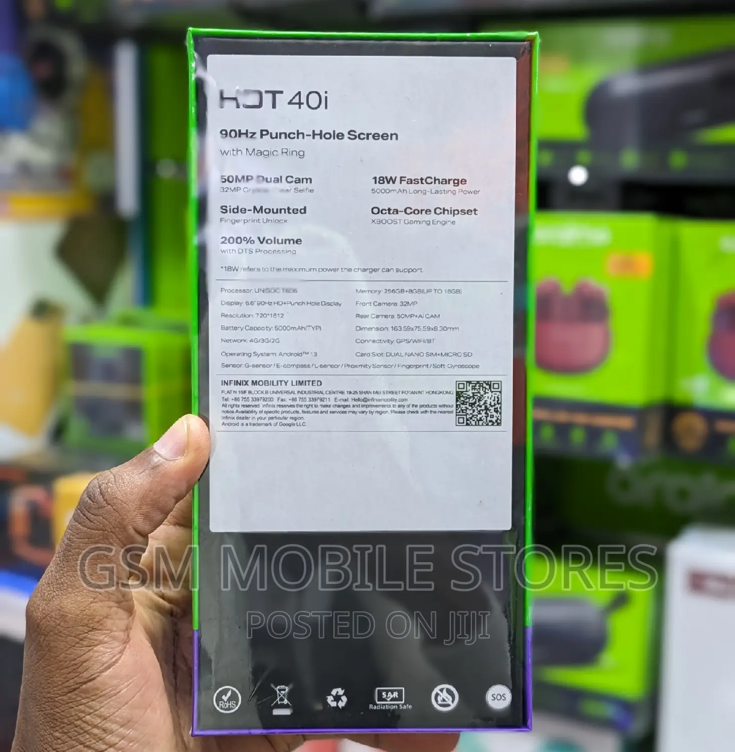 New Infinix Hot 40i 256 GB Gold
