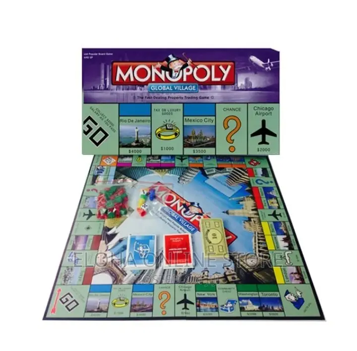 Monopoly Global Village Game Board Toys and Games