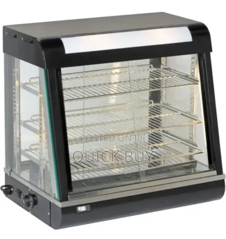 Stainless Steel 3 Layers Electric Food Warmer Display