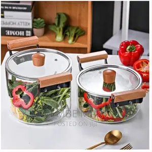 5litre Glass Saucepan With Lid for Cooking Glass Pot
