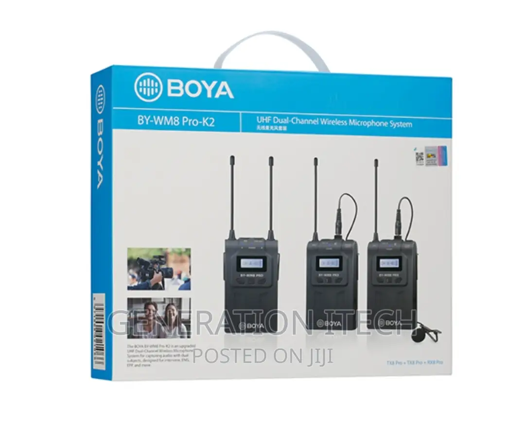 Boya By WM8 Pro UHF Dual Wireless Microphone