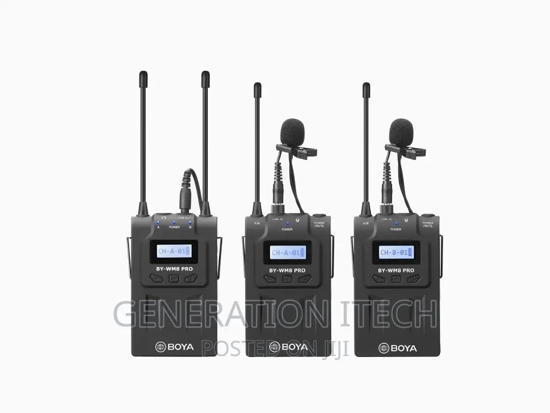 Boya By WM8 Pro UHF Dual Wireless Microphone