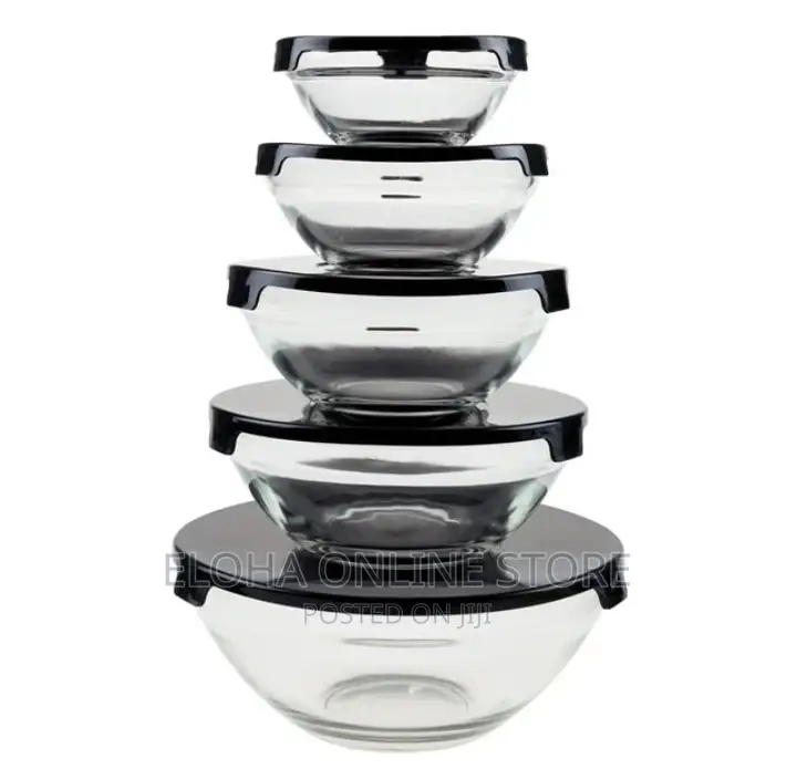 New 5 PCS Glass Bowls