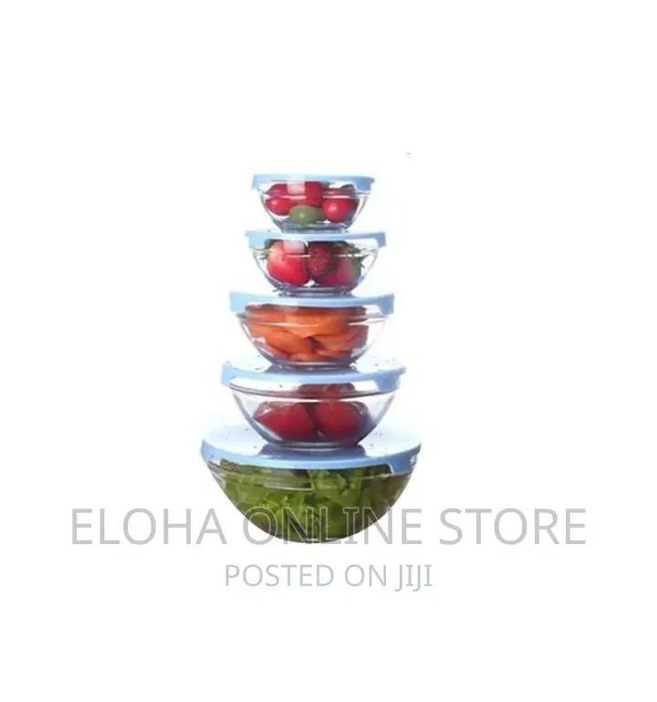 New 5 PCS Glass Bowls