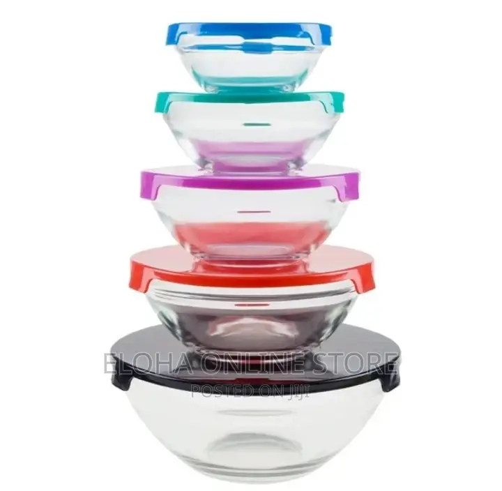 New 5 PCS Glass Bowls