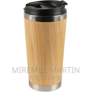 Stainless Steel Bamboo Travel Mug –