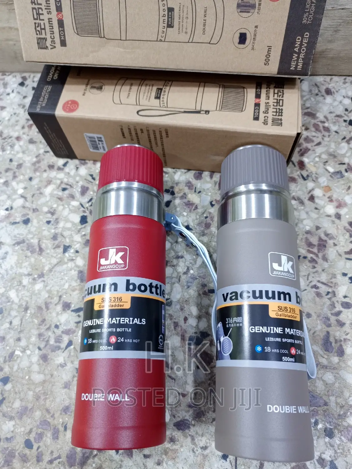 500mls Stainless Steel Vacuum Bottle Themos Flask( 24hr )