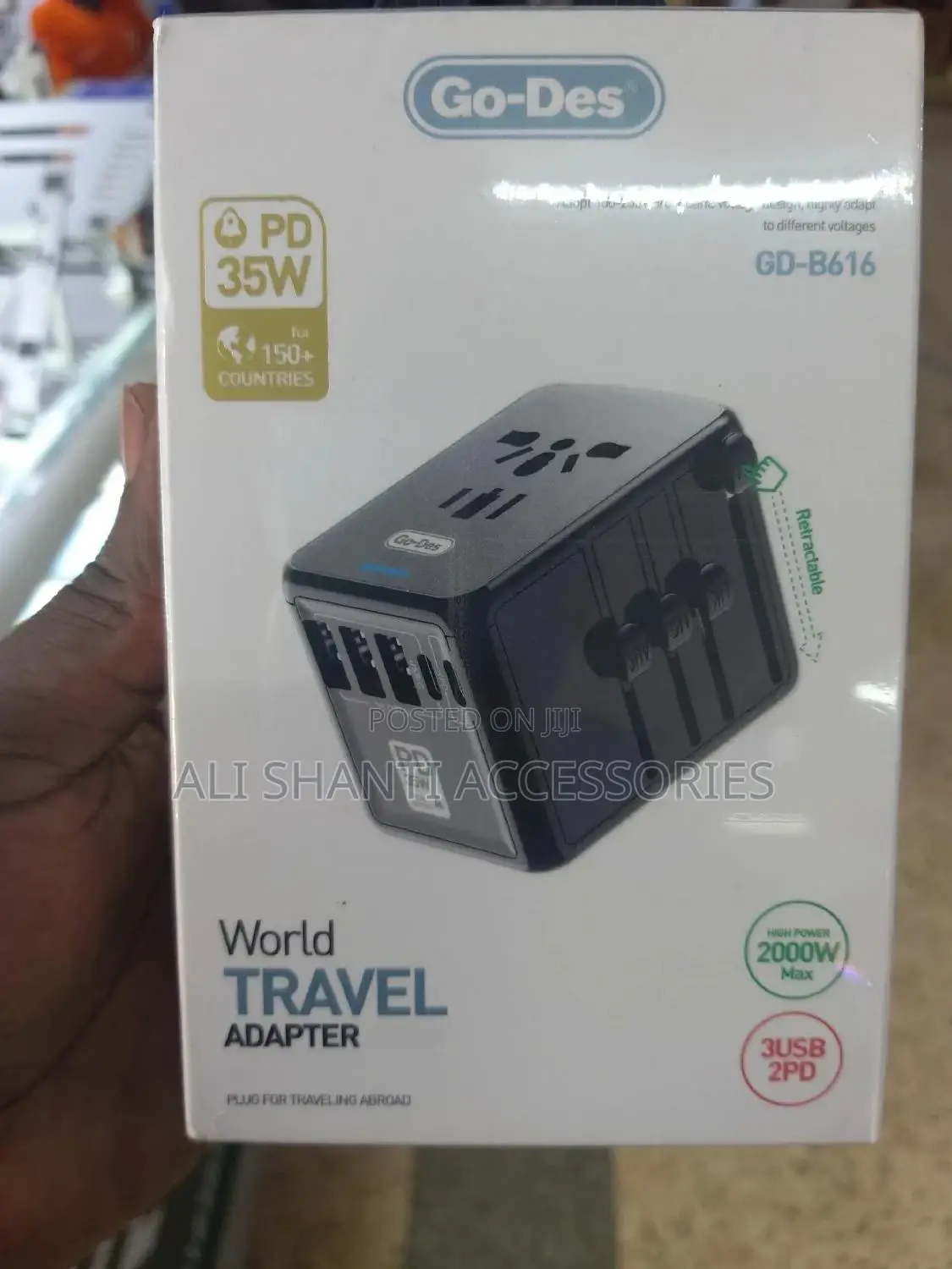 World Travel Adapter/Universal Travel Charger/Pd 35w Travel