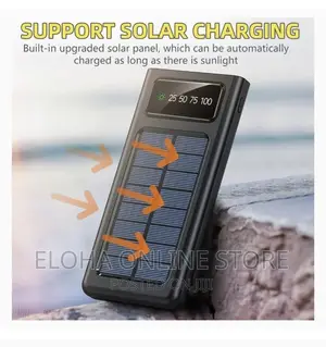 Portable 20000amh Solar Power Bank