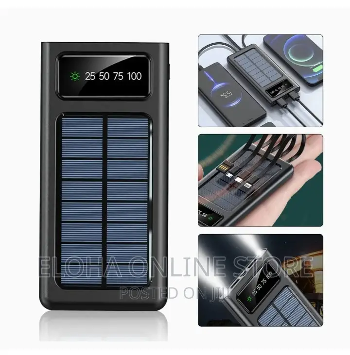 Portable 20000amh Solar Power Bank