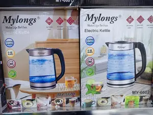 Mylongs Electric 2.2L BPA Free Glass Kettle Cordless